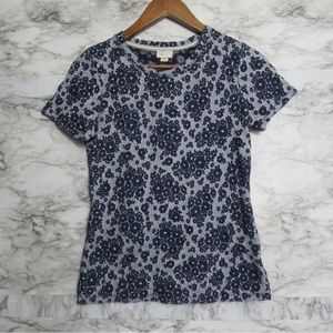 Anthropologie Postmark Blue Floral Tee Size XS